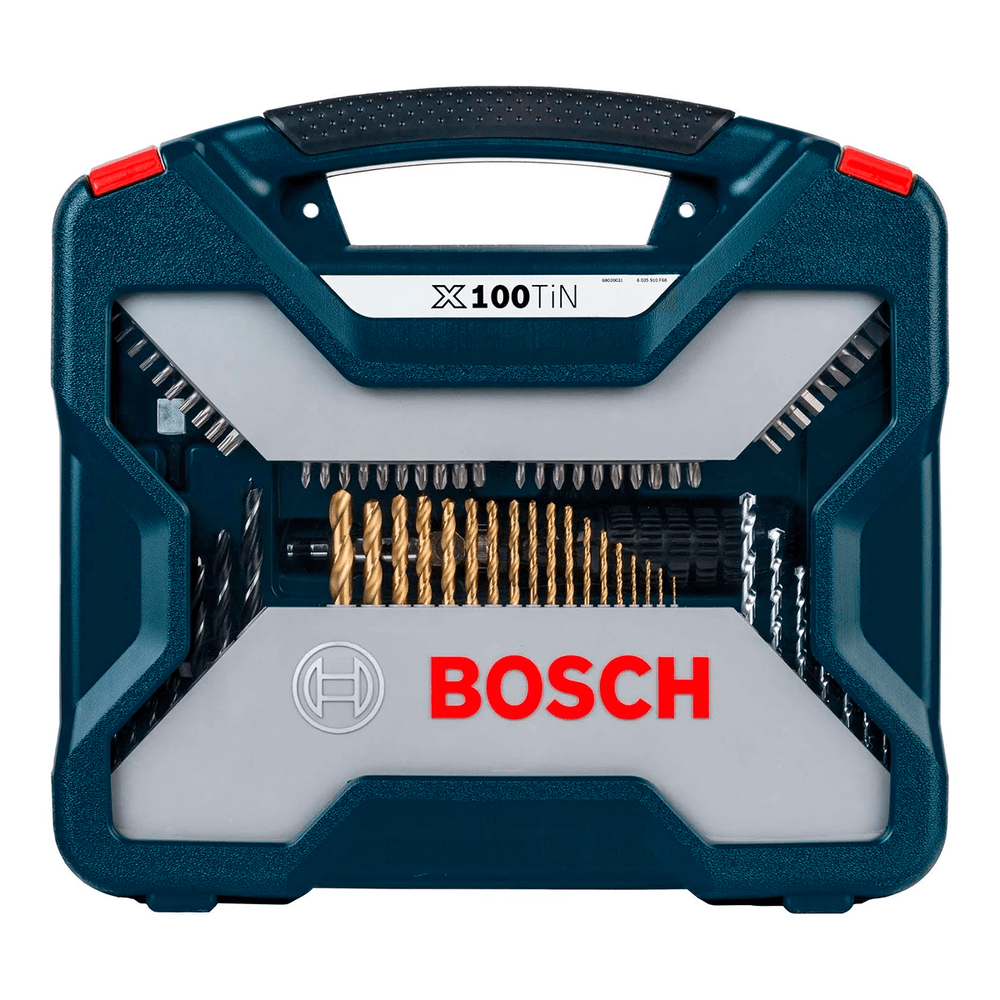 Jogo De Brocas Bosch X-Line Titânio Com 100 Peças E Maleta ...