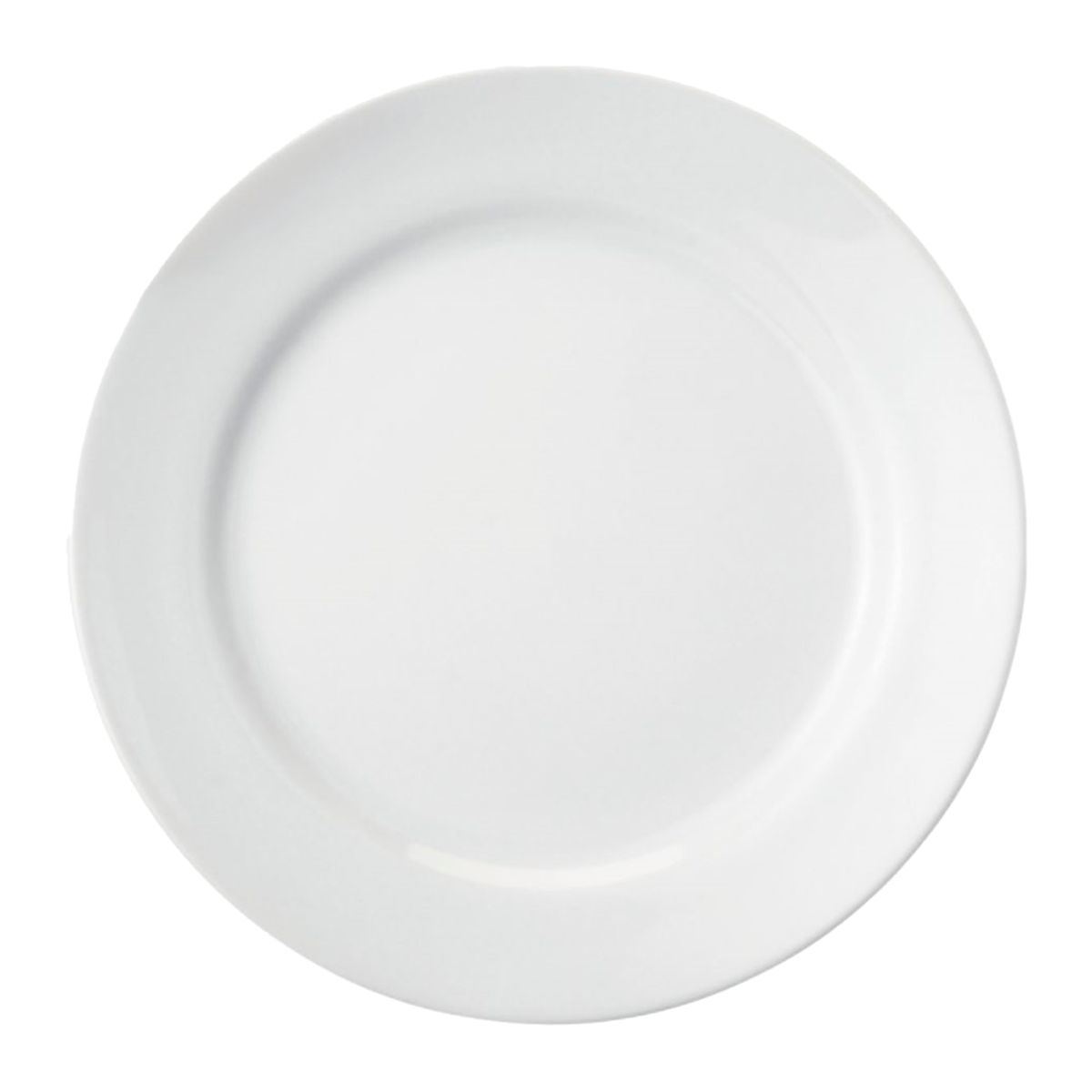 Prato Raso De Porcelana Schmidt Redondo 27cm Branco Liso